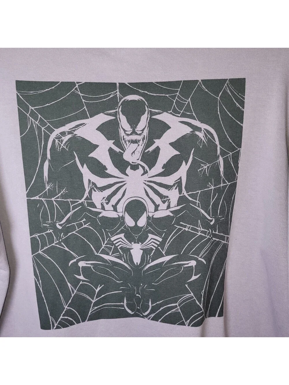 Marvel Spider-Man 2 Venom Gamerverse Crewneck Lavender Sweatshirt Men's M
